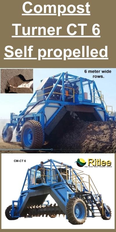 Compost Turner CT6 - 6 Metre Self Propelled