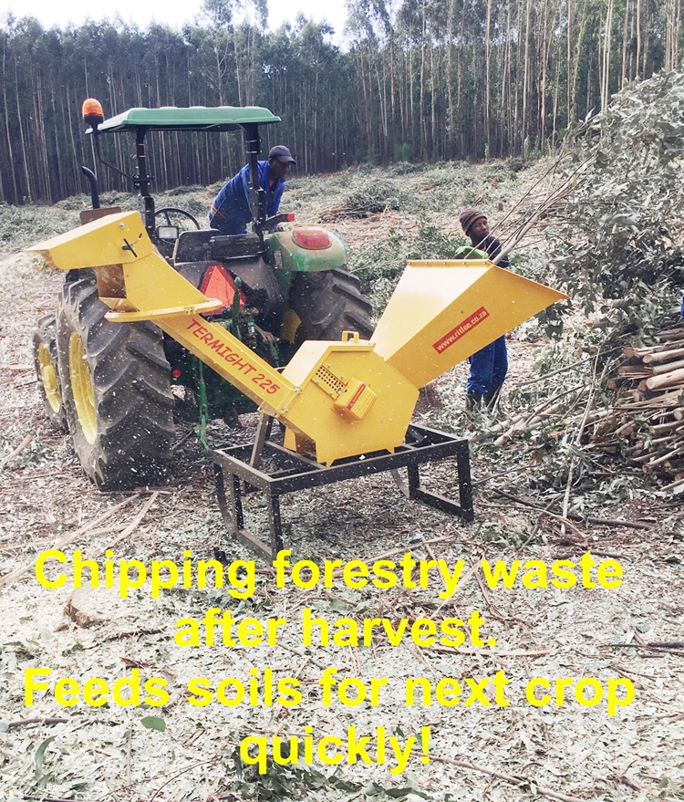 225 Tractor Mounted Gravity Feed Wood Chipper - Image 2