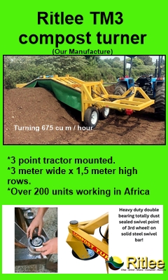 Compost Turner TM3 - Tractor Mounted 3m Wide
