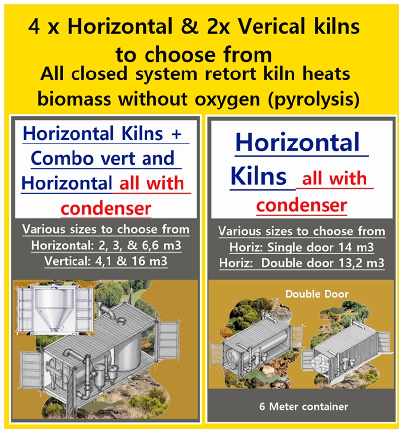 Pyrolysis Biochar Kiln - 3000 Litre with Condenser